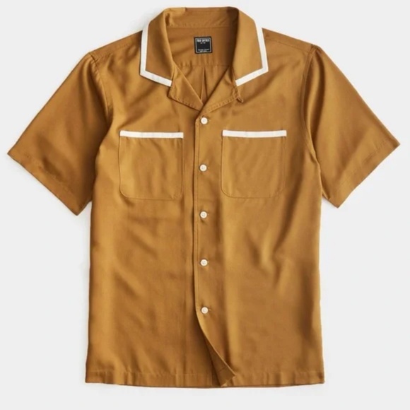 TODD SNYDER Mustard Brown Button Down Shirt Size XXL - Picture 2 of 8